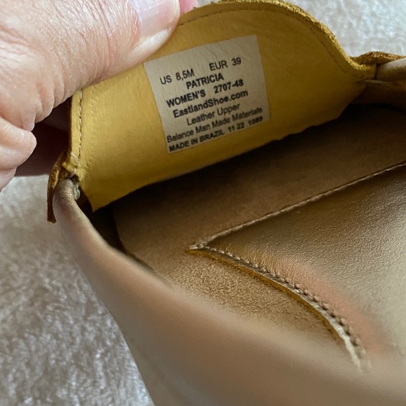 Eastland Metallic Gold Loafers - Picture 2 of 8